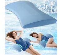 Lumbar Support Pillow for Bed Relief Back Pain: Lower Back Pillow for Sleeping - Memory Foam Waist Pillow - Cooling Back Bolster Pillow for Side, Back&Stomach Sleepers - Bed Rest Pillow for Car, Sofa