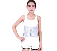 Lumbar Supports Belt, Lower Back Brace With Curved Aluminum Strips, Breathable Mesh Panels Dual Adjustable Hook And Loop Straps