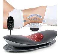 Lumbar Traction Massager - Electric Inflatable Back Stretcher Device - Auto Shut-Off Lower Back Device Stretcher Cushion with Heat Function & Adjustable Intensity for Vibrating Massage and Warm Waist