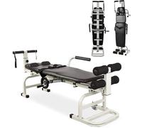Lumbar Traction Table for Back Pain Relief, Cervical Spine Stretcher, Body Massage Bench for Home Chiropractic Care