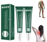 Lumbar Type Cold Compress Gel, Lumbar Cold Compress Gel, Lumbar Spine Cooling Gels, Natural Herbal Joint Pain Relief for Back, Neck, Hands, Knee, Waist, and Leg (2Pcs)