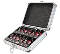 LUMBER JACK 12 Piece Router Cutter Set 1/2" Shank TCT Tungsten Carbide Tipped