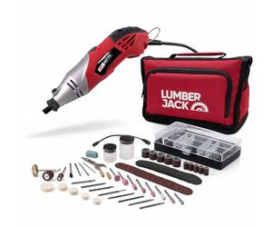 LUMBER JACK 170W Rotary Tool Set with 120 Accessories Variable Speed 8000-35000 RPM Polishing, Shaping, Drilling & Sanding Home Improvement & Crafts