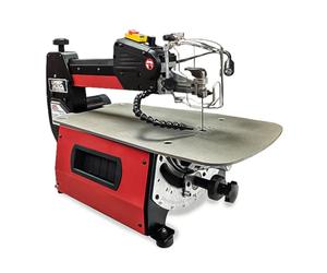 LUMBER JACK 18" Variable Speed Scroll Saw 80W Precision Motor, 460mm Throat Depth, Adjustable Angles, Air Blower, Onboard Blade Storage, Flexible LED Work Light, Ideal for Woodworking