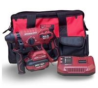 LUMBER JACK 20V Brushless SDS Plus Rotary Hammer Drill Kit - 1 × 4Ah Battery, Fast Charger & Carry Bag 4-Mode (Drill/Hammer/Chisel/Rotation Stop) Up to 22 mm Concrete Capacity