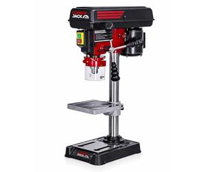 LUMBER JACK 5 Speed Pillar Drill Press has a 13mm Chuck, 240v UK Plug, Workbench Repair Tool, Mini Bench Top Drilling Machine, for Woodworking