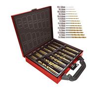 LUMBER JACK 99 Piece Drill Set, HSS Metal Bits, Titanium Coated Drilling Bit, Wood Metal & Plastic