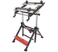LUMBER JACK Foldable Steel Metal Workbench with Aluminium Work Surface, 100 kg Load Capacity