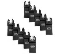 LUMBER JACK Multi Tool Blades, 10 x 34mm Universal Fine Wood & Plastic Cutting Quick Release Oscillating Multitool Saw Blades