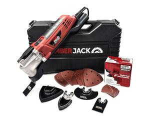 LUMBER JACK Oscillating Multi Tool 300W 240V Includes 29 Accessories for Wood Metal Sander Scraper