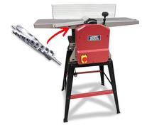 LUMBER JACK PRO Series Helical Planer Thicknesser 254mm 10" 1500W Motor 24 TC Cutters Low Noise & Smooth Finish