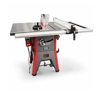 LUMBER JACK Table Saw 10" Full Cast Iron Top with Wheel Kit & Induction 1800W Motor