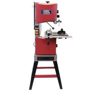 Lumberjack 10" Bandsaw Cast Iron Table Top with Leg Stand in Red | Size: 1000mm x 1000mm Lumberjack Red 1000mm x 1000mm