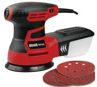 Lumberjack Random Orbital Sander 350W 125mm Includes Dust Box & Sanding Pads Red Lumberjack Red