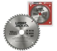 Lumberjack 160mm Circular Saw Blade, 60T Carbide Teeth, 20mm Bore, 1.8mm Kerf