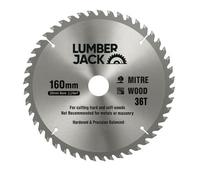 Lumberjack 160mm x 20mm x 36 TCT Circular Saw Blade 2.2mm Kerf Woodworking