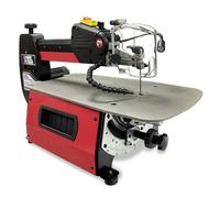 LUMBER JACK 18" Variable Speed Scroll Saw 80W Precision Motor, 460mm Throat Depth, Adjustable Angles, Air Blower, Onboard Blade Storage, Flexible LED Work Light, Ideal for Woodworking