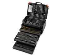 Lumberjack Tools Lumberjack 300 Piece Hss Drill Bit Set For Masonry Metal Wood Flat Pozi Bits In Case