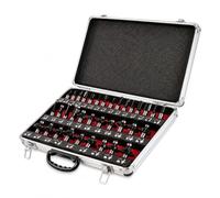 Lumberjack 35 Piece 1/2" Router Bit Set TCT Wood Cutter Kit with Case