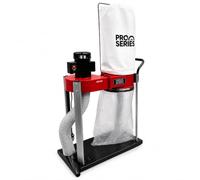 Lumberjack 57L Dust Extractor, 750W 1HP Workshop Dust Extraction Vacuum | Powerful 750W 57L dust extractor with 500 CFM airflow, floor sweeper attachment and swivel castors for easy cleaning.