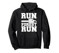 Lumberjack Arborist Chainsaw Run Forest Run Pullover Hoodie