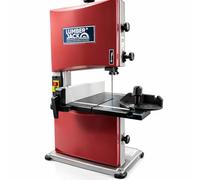 Lumberjack Bandsaw, Band Saw 200mm with 45° Table Tilt Woodwork for PRO Cuts, Portable Bench Saw for Woodworking, Crafting and DIY Workshop, Dust Extraction Port, 300W, 240V, Red