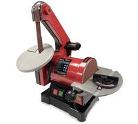 Bench Top 1" Belt and 5" Disc Sander 250W Motor Lumberjack Red One Size