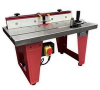 Lumberjack Cast Iron Router Table 650x400mm Aluminium Fence NVR Switch Stand