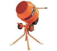 Lumberjack Electric Powered Cement Mixer 135 Litre Capacity with a 550W Motor in Orange | Size: 1000mm x 400mm Lumberjack Orange 1000mm x 400mm