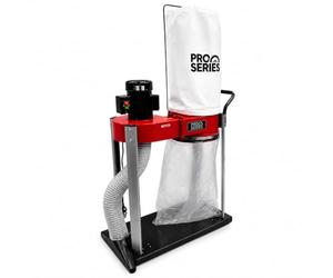 Lumberjack Dust Extractor, 750W 1HP Workshop Extraction Vacuum, 4" Hose, 57L Collection Bag, Heavy-Duty Aluminium Base, Mobile with Swivel Casters, High Airflow 500 CFM for Woodworking Extractors