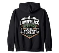 Lumberjack Keepers Of The Forest Woodland Protector Zip Hoodie