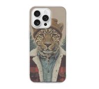 Lumberjack Leopard TPU Phone Case Shockproof Protective Cover Compatible with iPhone 16 Pro