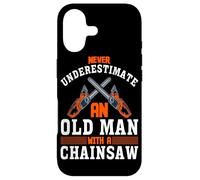 Lumberjack Never Underestimate An Old Man Chainsaw Case for iPhone 17