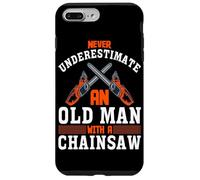 Lumberjack Never Underestimate An Old Man Chainsaw Case for iPhone 7 Plus/8 Plus