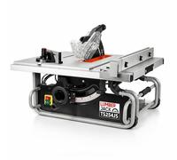 Lumberjack Portable Table Saw 10" 254mm Compact Heavy Duty Professional Jobsite Bench Saw, 2000W Induction Motor 230V Height & Angle Adjustment for Woodworking Saws