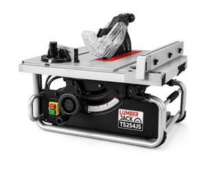 Lumberjack Portable Table Saw 10" 254mm Compact Heavy Duty Professional Jobsite Bench Saw, 2000W Induction Motor 230V Height & Angle Adjustment for Woodworking Saws