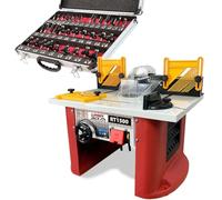 Lumberjack Router Table 240V Electric Routing 35 Piece 1/4" Cutter Set