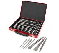 Lumberjack SDS Drill Bit Set 17 Piece SDS Plus Wood Masonry Chisel Bit Set