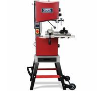 LUMBER JACK 10in 254mm Bandsaw Professional Floor Standing 375W Induction Motor Large Rip Fence Cast Iron Table Top Includes 10mm Blade