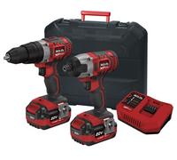 Lumberjack Tools Lumberjack 20V Cordless Hammer Drill & Impact Driver Kit 2X 4Ah Li Ion Batteries & Charger