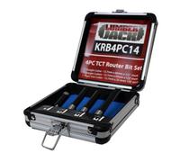 Lumberjack Tools Lumberjack 4Pc Tct Kitchen Router Worktop Bit Set Tools Kit Cutter Laminate Worktop