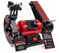 Lumberjack Tools Lumberjack Bench Top Grinder Linisher Belt Sander With Led Work Light 400W & Tool Rests