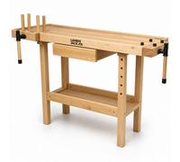 Lumberjack Tools Lumberjack Heavy Duty Solid Wooden Woodworking Work Bench With 1 X Drawer & 2 Vice