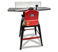 LUMBER JACK 10 x 5 Inch Planer Thicknesser with HSS Twin Blades, Dust Chute, & Legstand for Woodworking