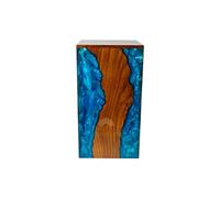 Lumberkart Handcrafted Rosewood & Resin Human Ashes Urn - Large (250 Cubic inches)