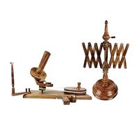 Lumberkart Handcrafted YarnWinder & Yarn Swift Set - Portable All-in-One Yarn Swift and Winder - Winding Solution for Knitters and Crocheters (Torched Wood)