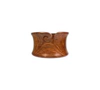 Lumberkart Handmade Wooden Yarn Bowl - Premium Yarn Bowls for Crocheting & Knitting - Handcrafted Wooden Crochet Bowl - Yarn Holder for Tangle-Free Yarn Control (Curved - 7×4 inch - Rosewood)