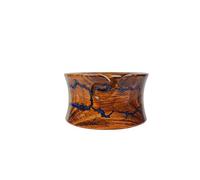 Lumberkart Handmade Wooden Yarn Bowl - Premium Yarn Bowls for Crocheting & Knitting - Rosewood, Brown, 6x3 Inch, Curved