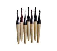 Lumberkart Rosewood & Maple Crochet Hooks Set - 7-Piece, Size - 4mm to 10mm Ergonomic Knitting and Crochet Hook Kit for Beginners and Professionals - Durable & Versatile Ergonomic Crochet Hooks