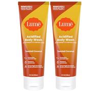 Lume Acidified Body Wash - 24 Hour Odor Control - Removes Odor Better than Soap - Moisturizing Formula - Formulated Without SLS or Parabens - OB/GYN Developed - 8.5 ounce (Pack of 2) (Toasted Coconut)